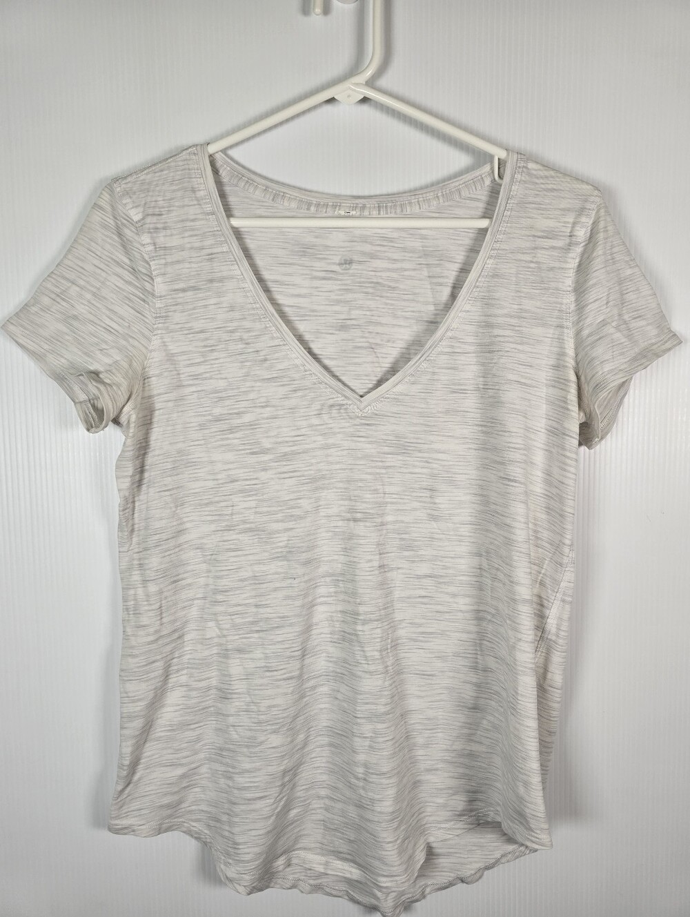 Lululemon Love Tee V 3 Colour Space Dye Ice Grey Alpine White Activewear No Size